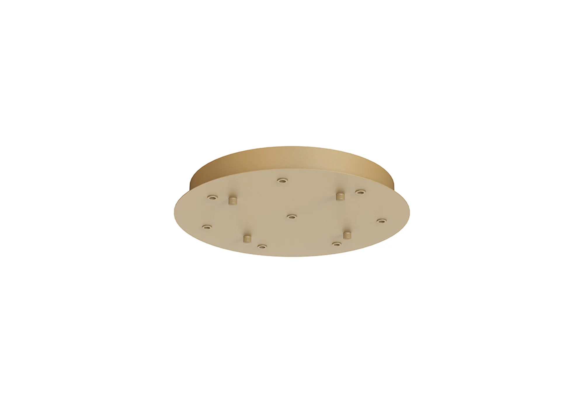 M9368  Modular 40cm Round 8 DC Plug Canopy/Ceiling Rose Kit (FRAME ONLY) (Excluding Driver), Gold